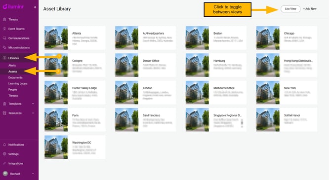 Assets - Grid View
